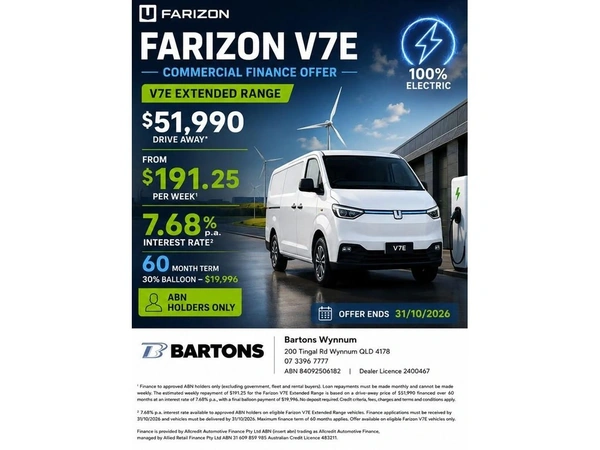 2026 Farizon V7E Extended Range Automatic Lithium Battery Electric Vehicle